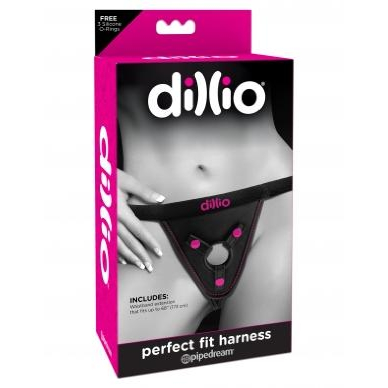 Dillio Perfect Fit Harness Black O/S One Size Fits Most