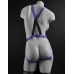 Dillio 7 inches Strap On Suspender Harness Set Purple One Size Fits Most