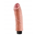 King Penis 8 inches Vibrating Dildo Beige