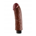 King Penis 8 inches Vibrating Dildo Brown