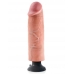 King Penis 10 inches Vibrating Dildo Beige