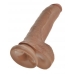 King Penis 9 inches Penis with Balls Tan Dildo