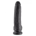 King Penis 9 Inches Penis Balls Black