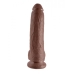 King Penis 9 Inches Penis Balls Brown