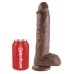 10 Inches Penis Balls - Brown