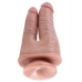 King Penis Double Penetrator Dildo Beige