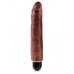 King Penis 10 inches Vibrating Stiffy Brown