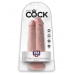 King Penis 7 inches Two Peniss One Hole Beige Dildo