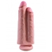 King Penis 9 inches Two Peniss One Hole Beige