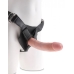 King Penis Strap On Harness 8 inches Dildo Beige