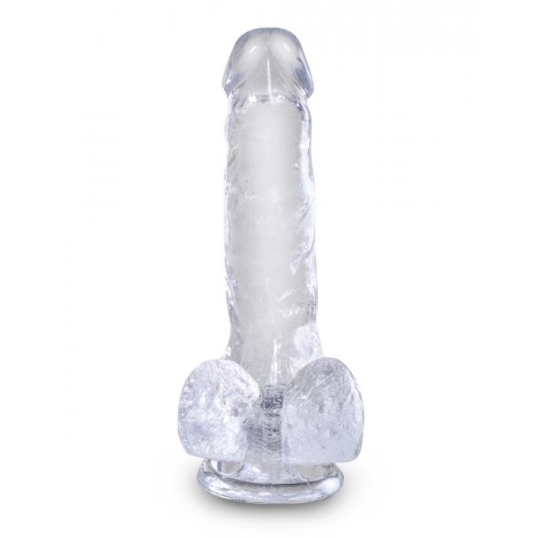 King Penis Clear 6 inches Penis with Balls