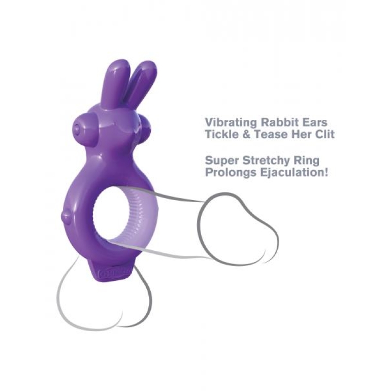 Fantasy C-Ringz Rabbit Ring Purple Vibrator