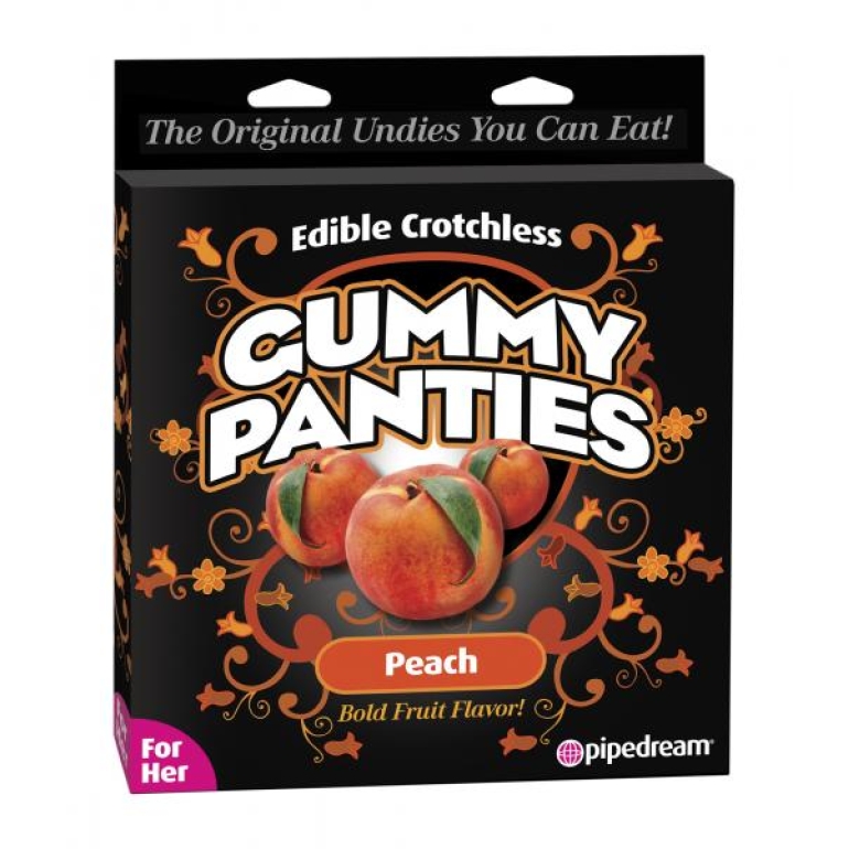 Edible Crotchless Gummy Panties Peach One Size Fits Most