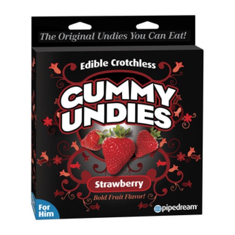 Edible Male Gummy Undies Strawberry One Size Fits Most