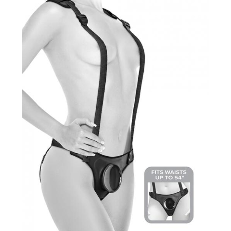 Body Dock Strap-on Suspenders Black