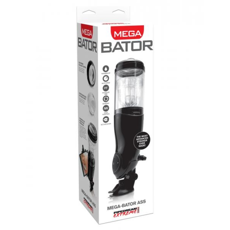 Mega Bator Rechargeable Strokers Ass Clear