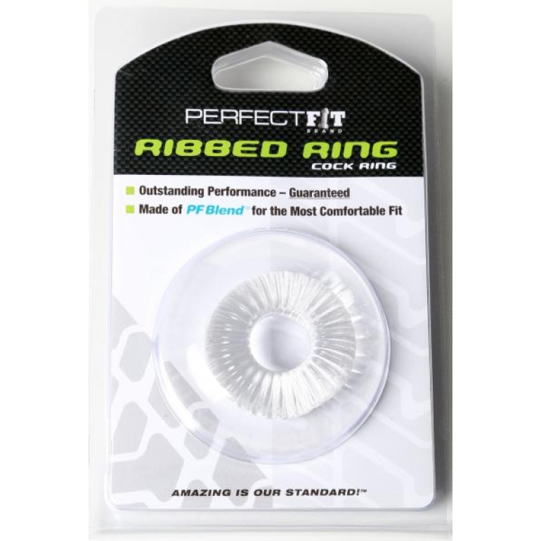 Ribbed Ring Ice Clear