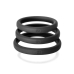 Xact-Fit Silicone Rings #20, #21, #22 Black