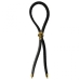 C-Cing Lasso Gold Skull Bead Leather Strap Black One Size Fits Most