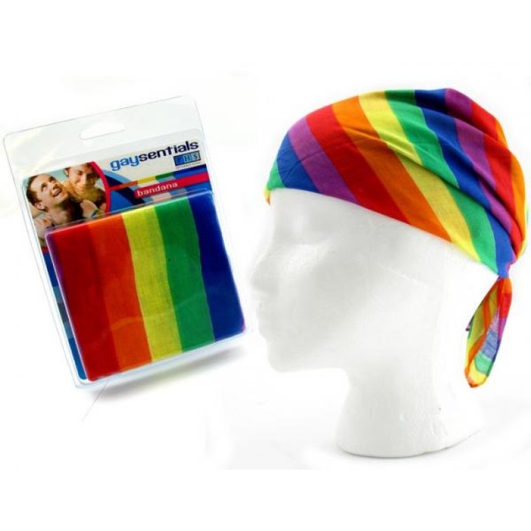 Gaysentials Rainbow Bandana One Size Fits Most