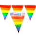 Gaysentials Rainbow Striped Pennants Decoration 12 Feet Multi-Color