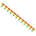 Gaysentials Rainbow Striped Pennants Decoration 12 Feet Multi-Color