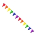 Gaysentials Rainbow Solid Pennants Decoration 12 feet Multi-Color