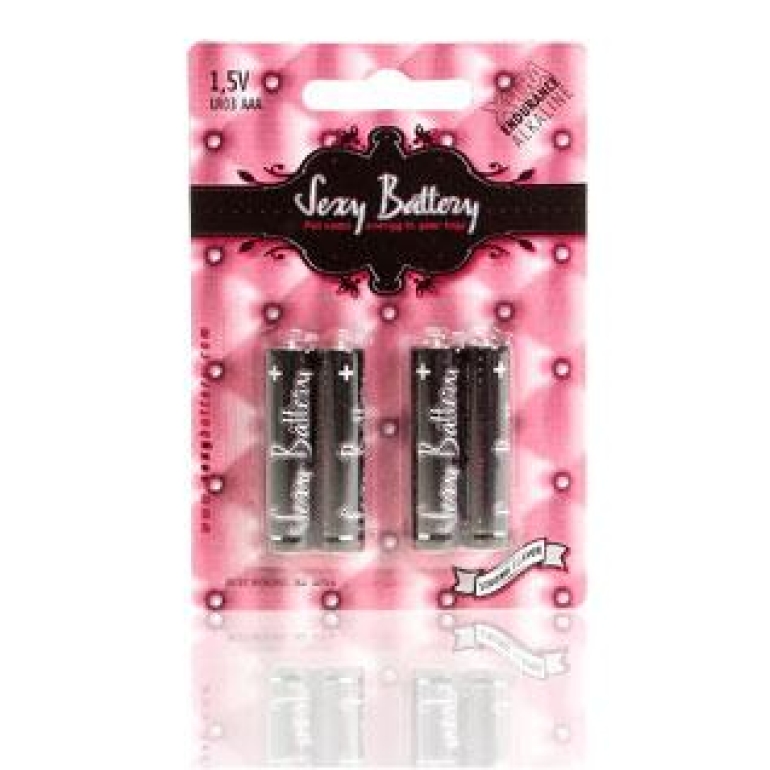 Sexy Battery AAA/LR3 4 Pack Black