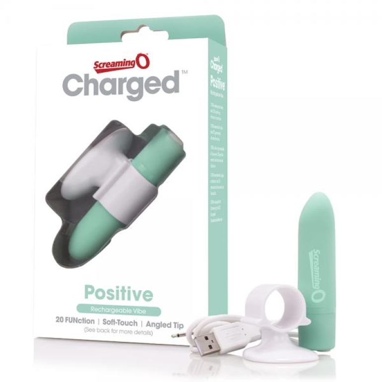 Screaming O Charged Positive Vibrator Kiwi Green