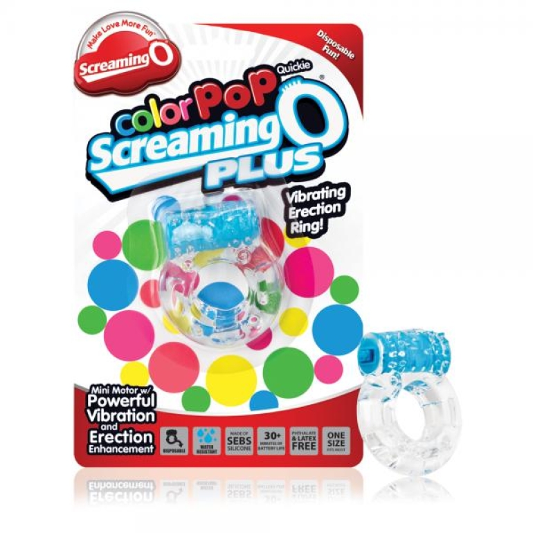 Color Pop Quickie Screaming O Plus Blue Ring