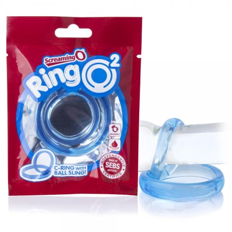 Screaming O Ringo 2 Blue C-Ring with Ball Sling