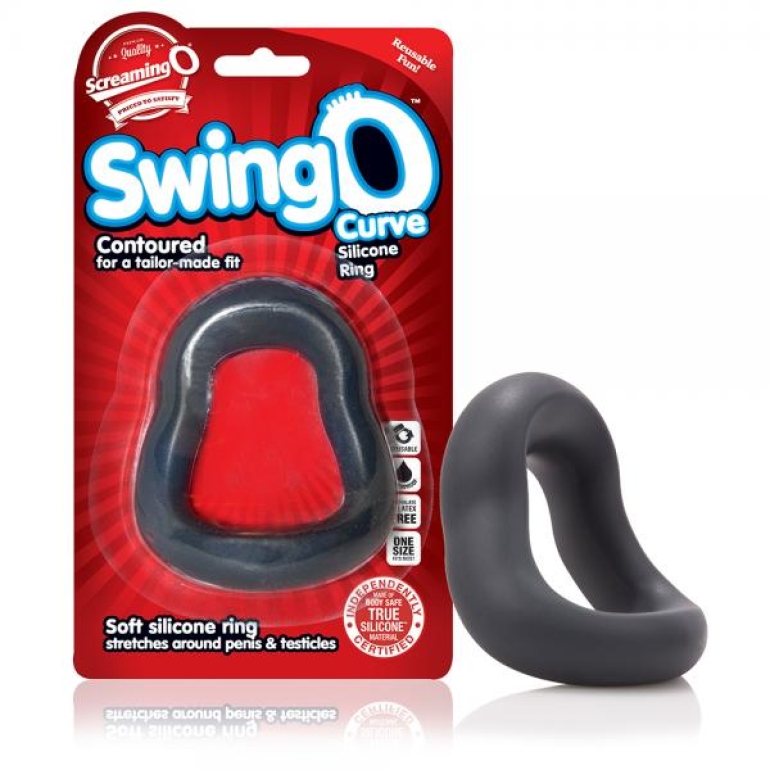 Screaming O SwingO Curved Gray C-Ring Smoke
