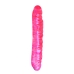 Translucence 12 inch veined double dildo Pink