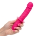 Silicone Grip Thruster Pink G-Spot Dildo