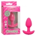 Cheeky Vibrating Glow-in-the- Dark Butt Plug Pink