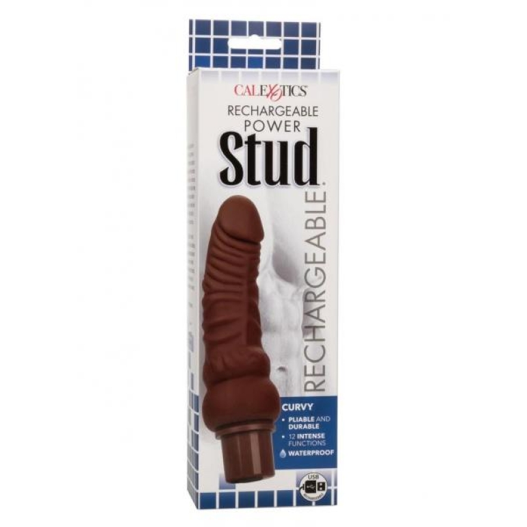 Rechargeable Power Stud Curvy Brown