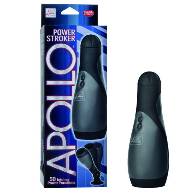 Apollo Power Stroker Masturbator Black 8.5 Inch