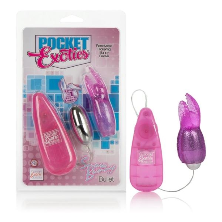 Pocket Exotic Snow Bunny Bullet Pink Vibrator