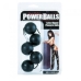 Power Balls Latex Dipped Weighted Pleasure Balls 1.25 Inch - Black