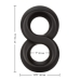 Ultra-soft Crazy 8 Ring Black