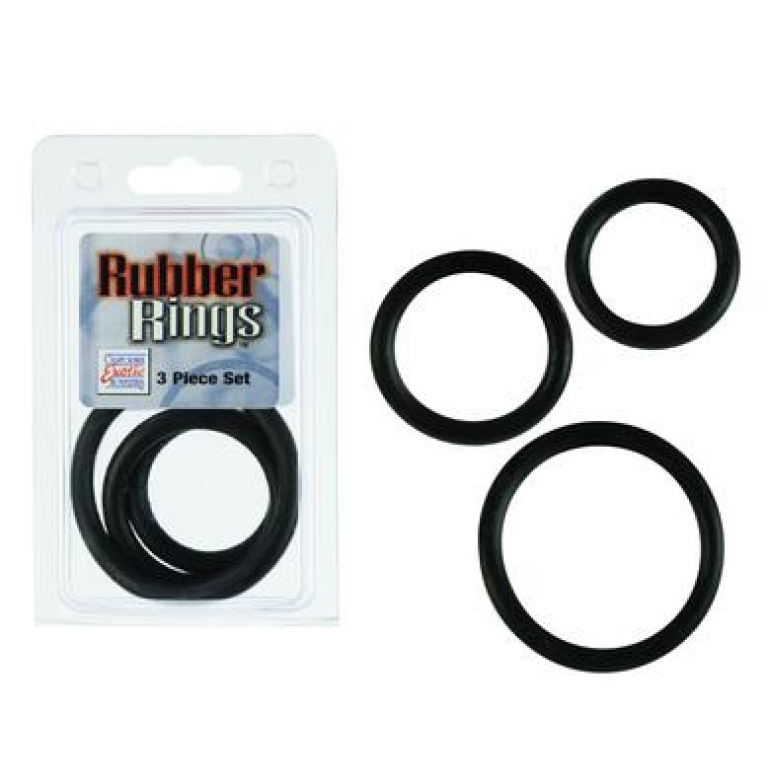 Rubber Ring - Black 3 Piece Set