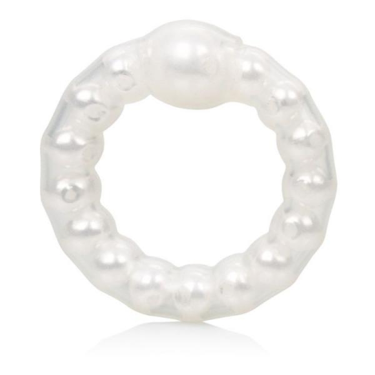 Pearl Beaded Prolong Penis Ring White