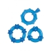 Magic C Rings Set Of 3 Blue