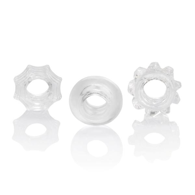 Reversible Ring Set Clear Pack Of 3