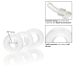 Set Of 3 Silicone Stacker Rings Clear