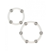 Steel Beaded Silicone Ring Set