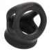 Alpha Liquid Silicone Dual Cage & Ring Black