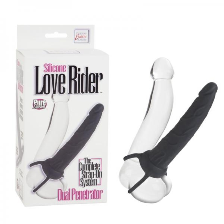 Silicone Love Rider Dual Penetrator Black