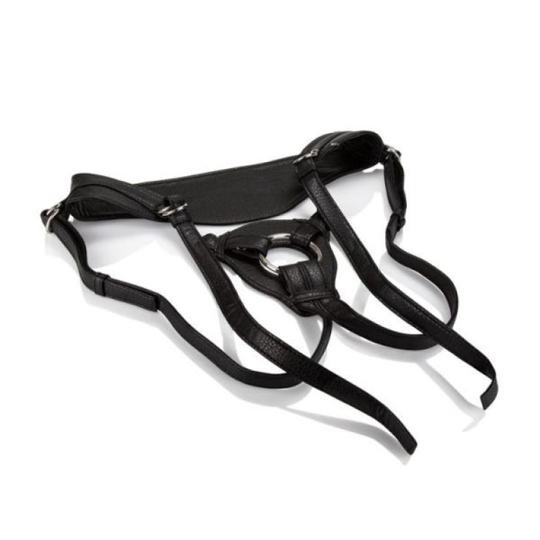 Her Royal Harness The Queen Black Strap On One Size Fits Most