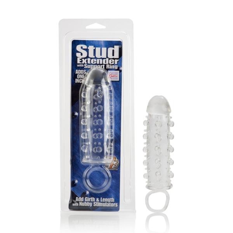 Stud Extender with  Support Ring Clear